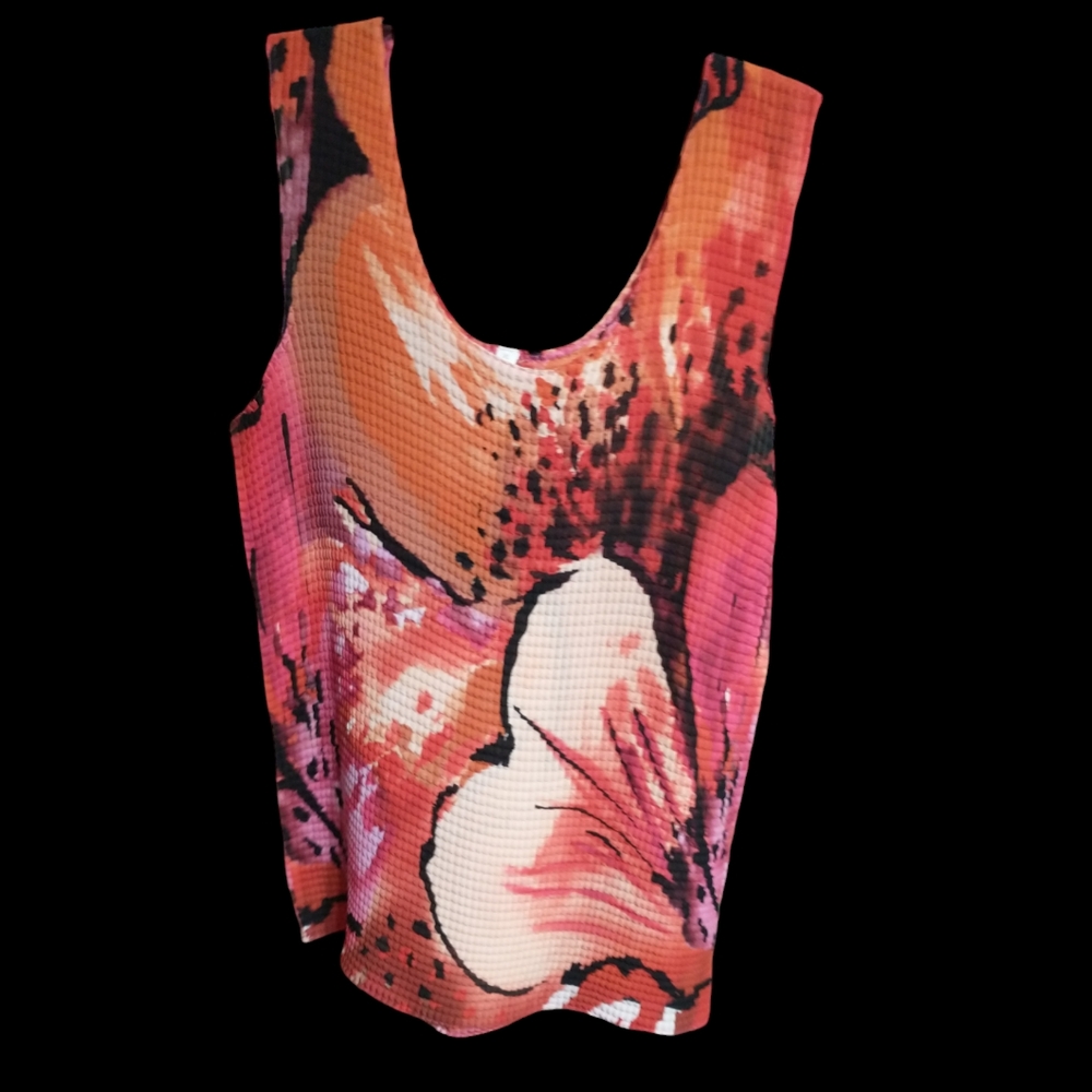 Colorful Stretchy Textured Tank